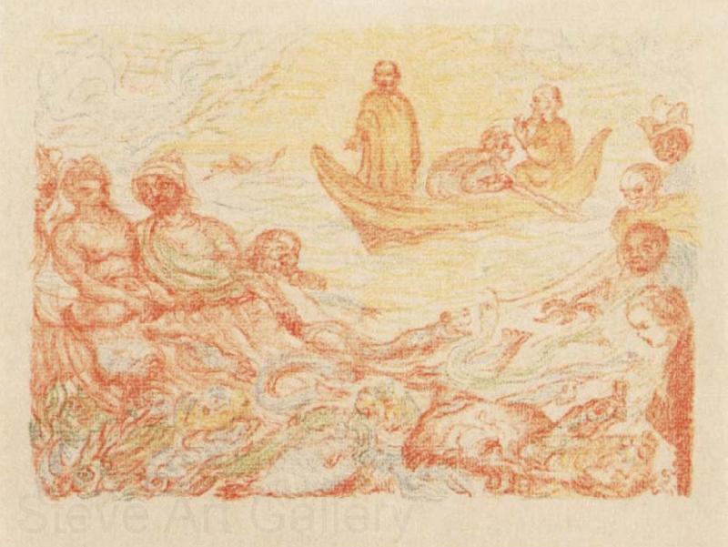 James Ensor The Miraculous Draft of Fishes France oil painting art